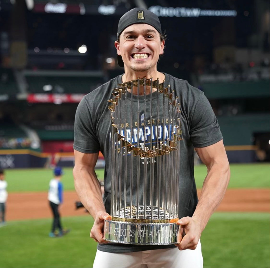 Kike after winning the 2020 World Series