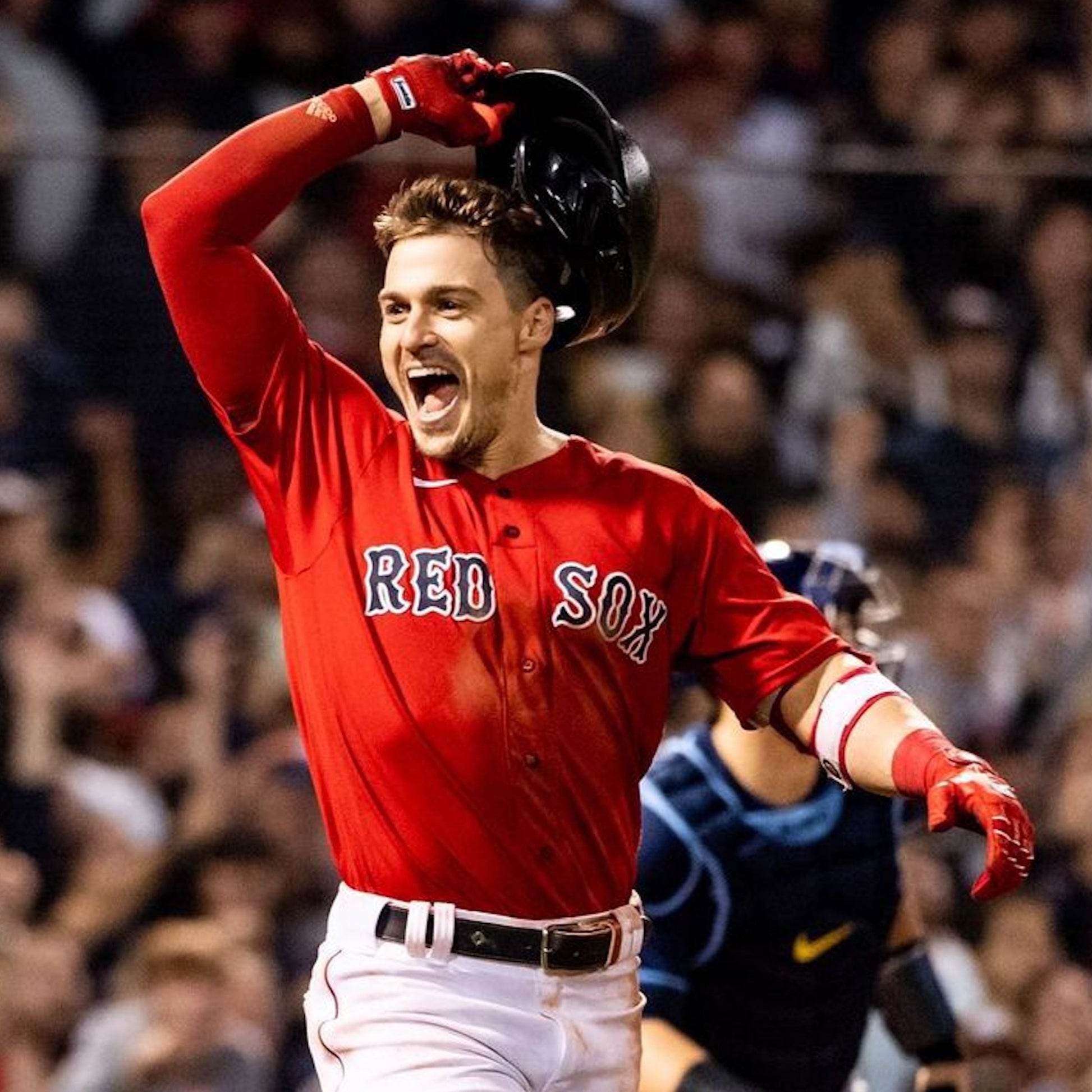 Kike Hernandez at a Red Sox game